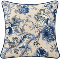 Blue Garden Cushion Cover (Set of 5), front view