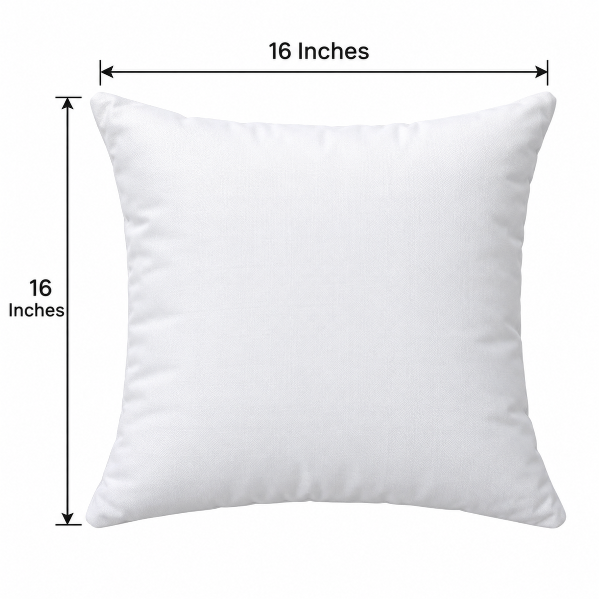 Blue Garden Cushion Cover (Set of 5), 16 x 16 inch size guide