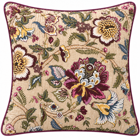Gulab Bagh Floral Cushion Cover (Set of 5), front view