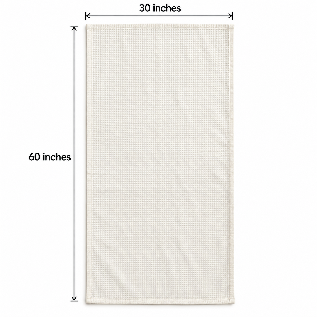 Marigold Grove Handcrafted Towel, size guide