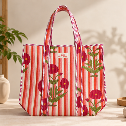 Petal Pop Tote Bag, front view