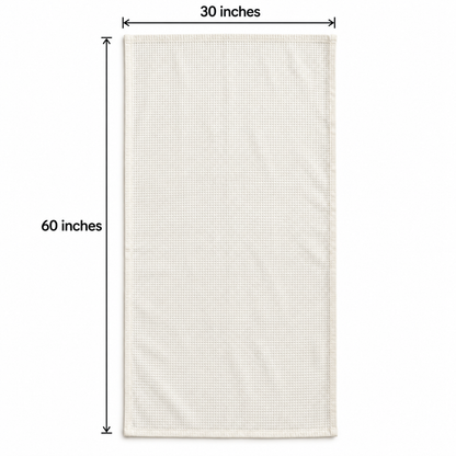 Rose Garden Handcrafted Towel, size guide