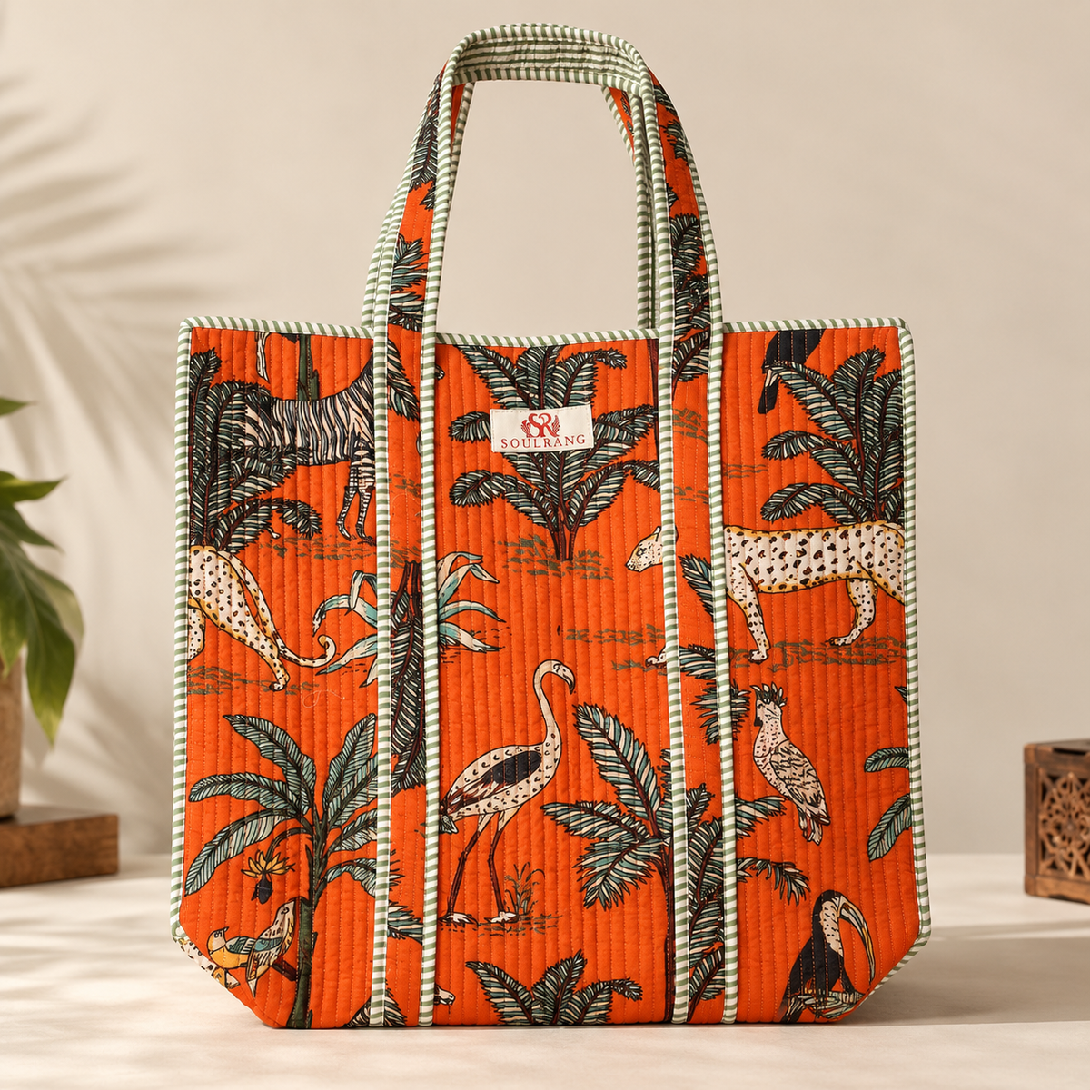The Jungle Edit Tote Bag, front view
