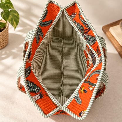 Inside of the Jungle Edit Tote Bag