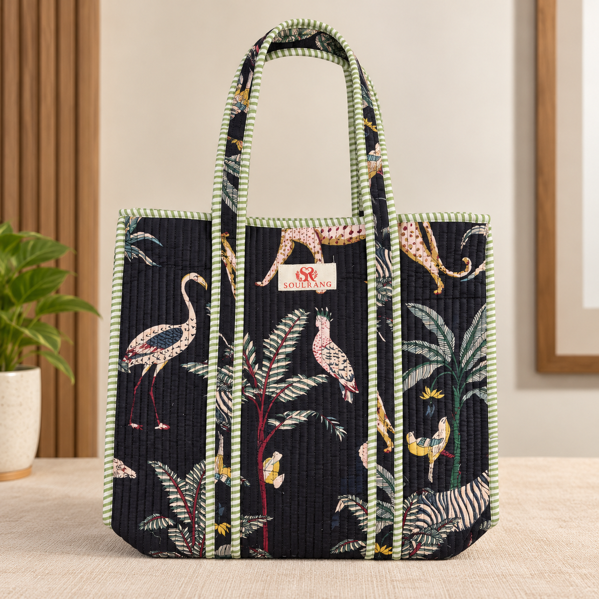 The Safari Tote Bag, front view