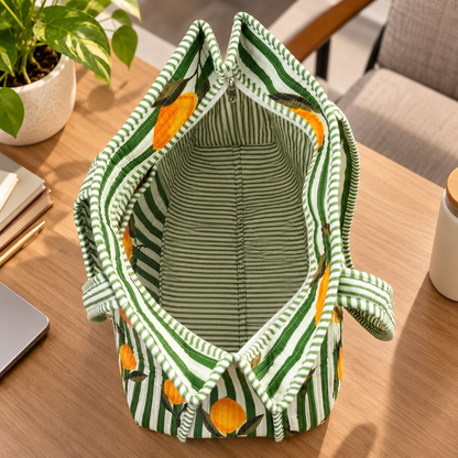 Inside of the Sunny Stripes Tote Bag